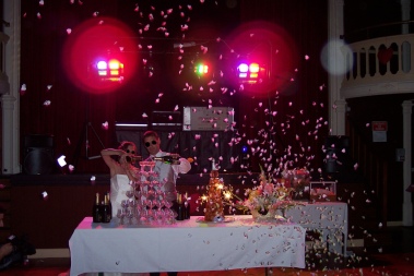 sts animations et sabrage du champagne